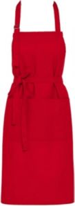 Latz - Schürze Farbe rot